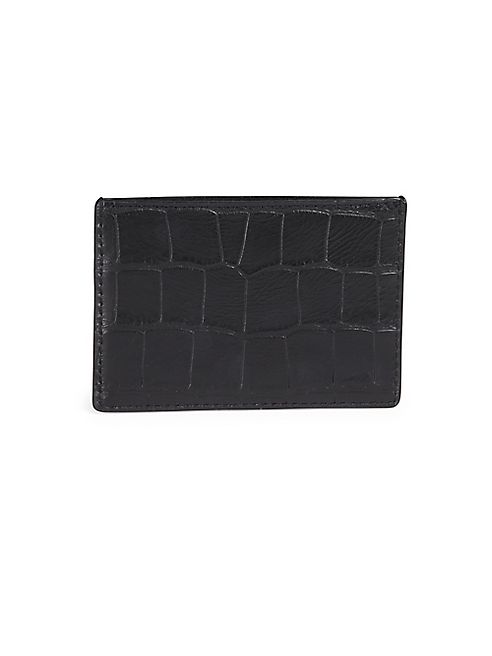 Alexander Wang - Croc-Embossed Leather Card Holder