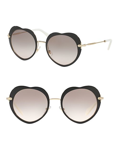 Miu Miu - 52MM Heart Sunglasses