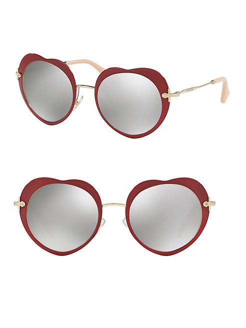 Miu Miu - 52MM Heart Sunglasses