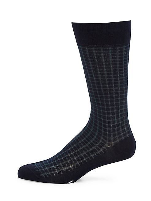 Pantherella - Gifford Mini Gingham Grid Socks