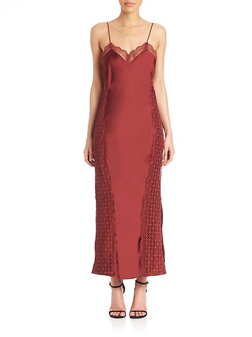 Tanya Taylor - Lucille Satin Slip Dress