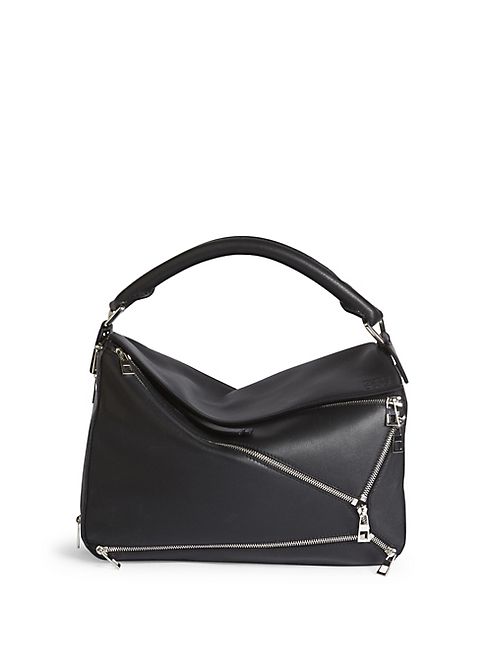 LOEWE - Puzzle Zips Leather Top-Handle Bag