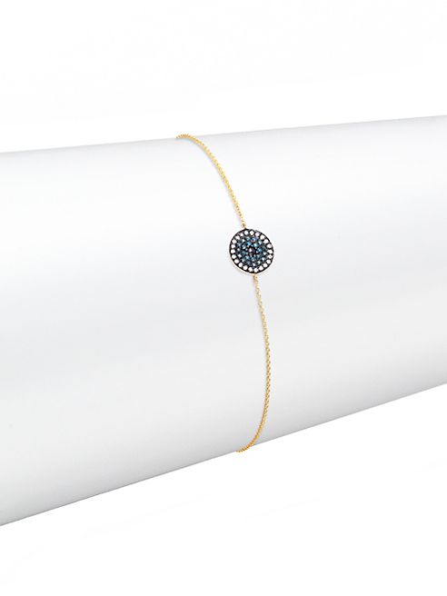 Annoushka - Love Diamonds & 18K Yellow Gold Evil Eye Bracelet