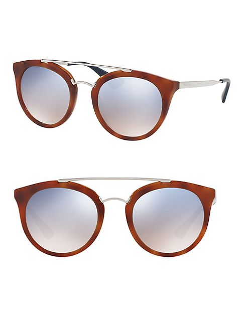 Prada - 52MM Phantos Mirrored Sunglasses