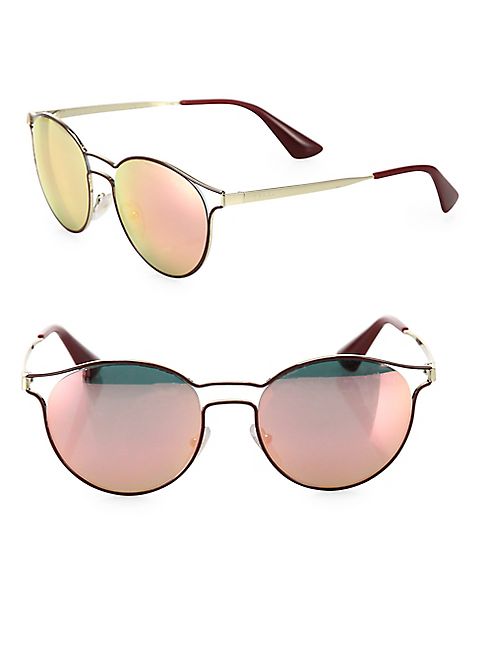 Prada - Cinema 53MM Phantos Mirrored Sunglasses