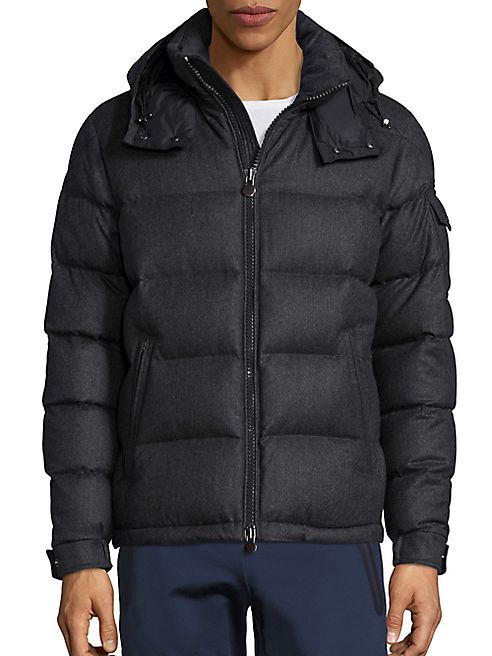 Moncler - Wool Quilted Hooded Jacket