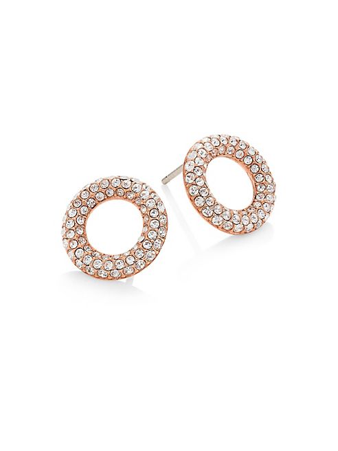 Michael Kors - Brilliance Pavé Crystal Stud Earrings/Rose Goldtone