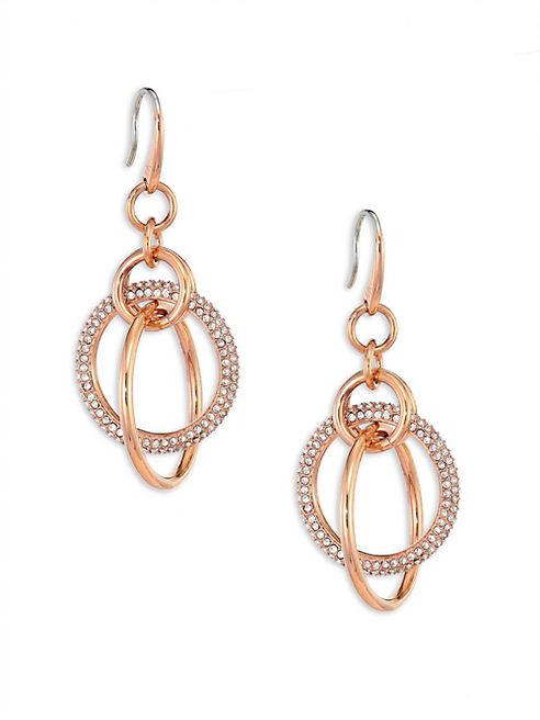 Michael Kors - Brilliance Crystal Drop Earrings/Rose Goldtone