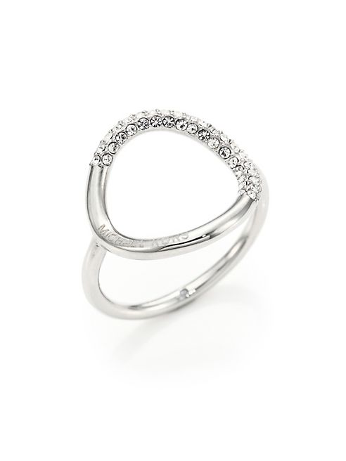 Michael Kors - Pavé Circle Ring/Silvertone