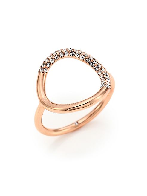 Michael Kors - Pavé Circle Ring/Rose Goldtone