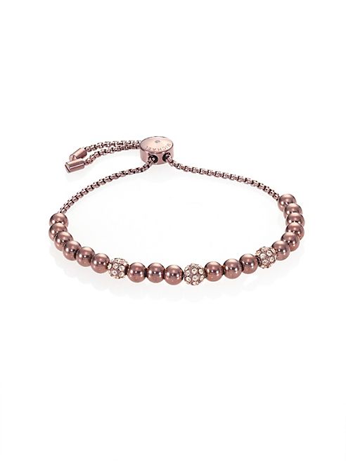 Michael Kors - Brilliance Pavé Beaded Slide Bracelet/Sabletone