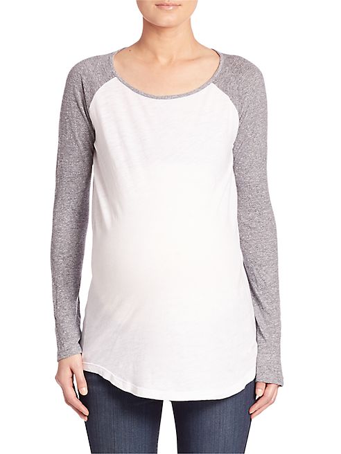 MONROW - Maternity Long Sleeve Tee