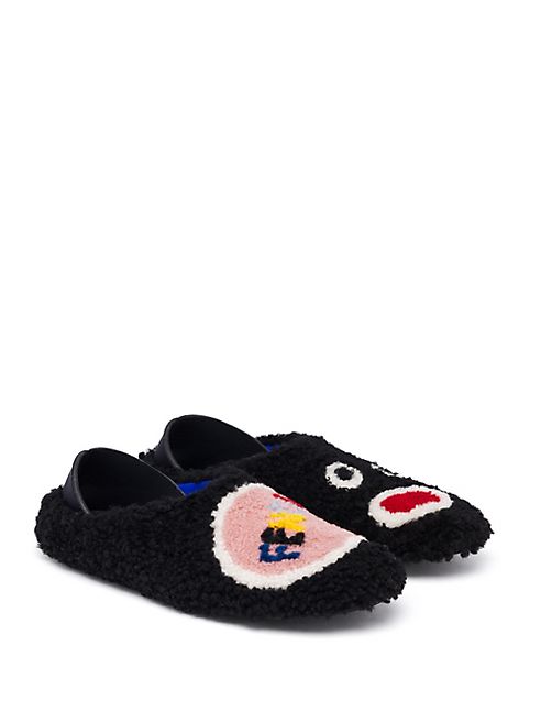 Fendi - Emoji Fur Slip-On Shoes