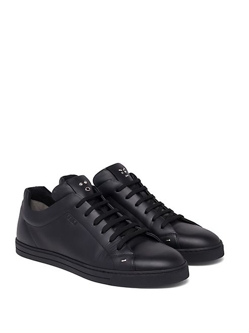 Fendi - Face Leather Low-Top Sneakers