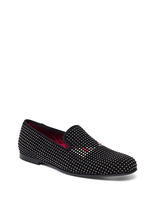 Fendi - Monster Studded Leather Slippers