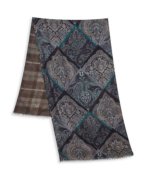 Etro - Abstract Print Cashmere & Silk Stole