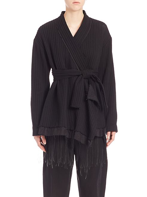 Ms. Min - Ribbed Wool Kimono Jacket