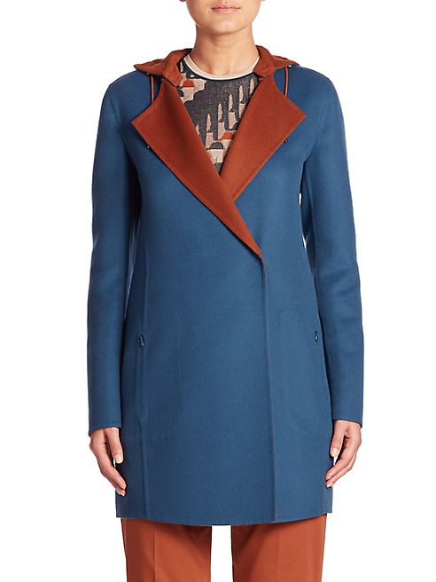 Akris - James Reversible Hooded Cashmere Coat