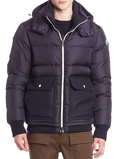 Moncler - Quilted Virgin Wool Blend Jacket