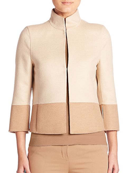 Akris - Reversible Two-Tone Cropped Jacket