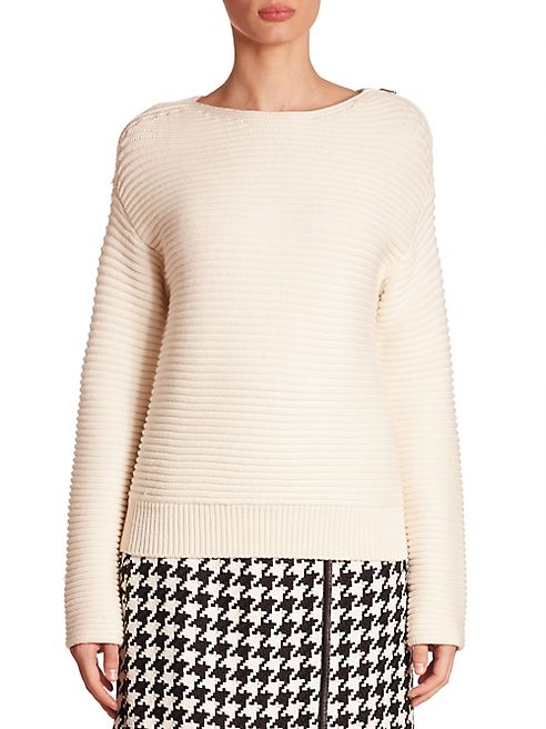 Akris - Chunky Rib Wool Knit Pullover