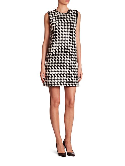 Akris - Reversible Houndstooth Cashmere Dress