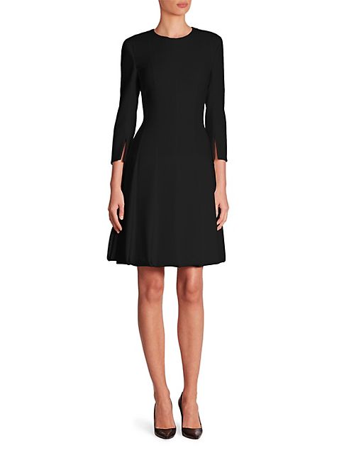 Akris - Pleated Crepe Flare Dress