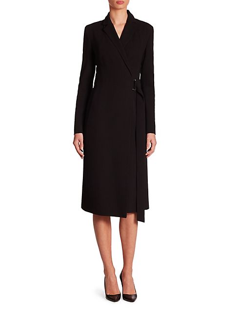 Akris - Double Face Wool Wrap Dress