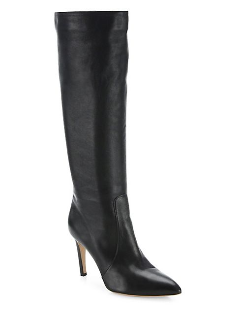 Gianvito Rossi - Slouchy Leather Point Toe Boots