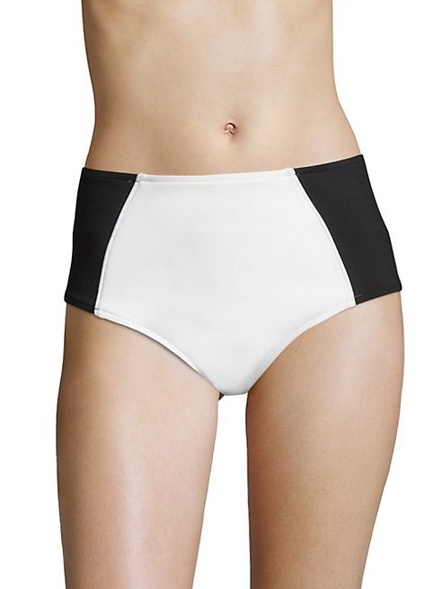 Stella McCartney - Miracle High-Waist Colorblock Bikini Bottom