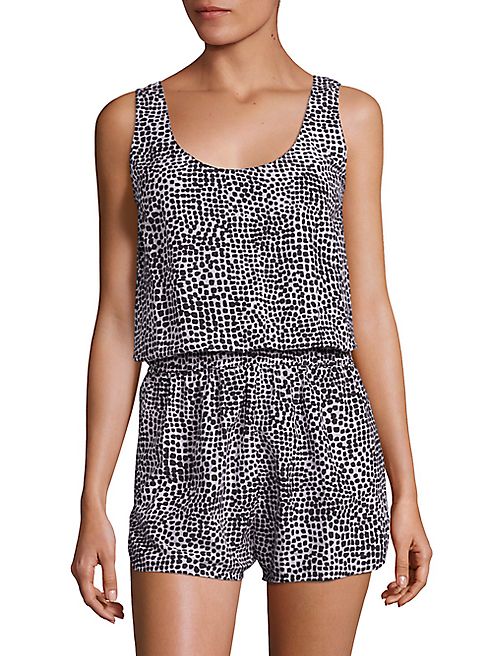 Stella McCartney - Mixed Animals & Elastic All in One Printed Coverup