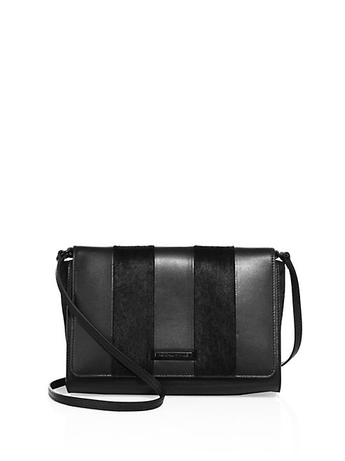 KENDALL + KYLIE - Bobino Leather & Calf Hair Shoulder Bag