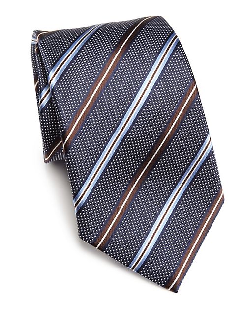 Saks Fifth Avenue Collection - Striped Silk Tie