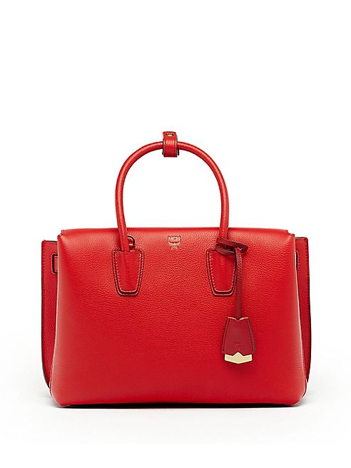 MCM - Milla Medium Leather Satchel