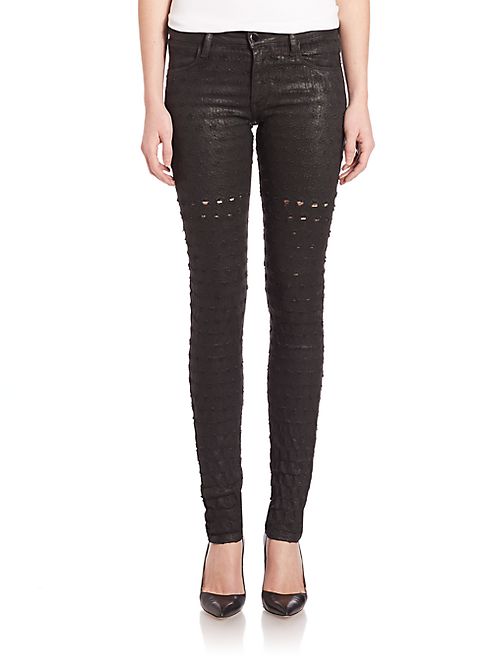 Brockenbow - Alveoles Coated Honeycomb Skinny Jeans