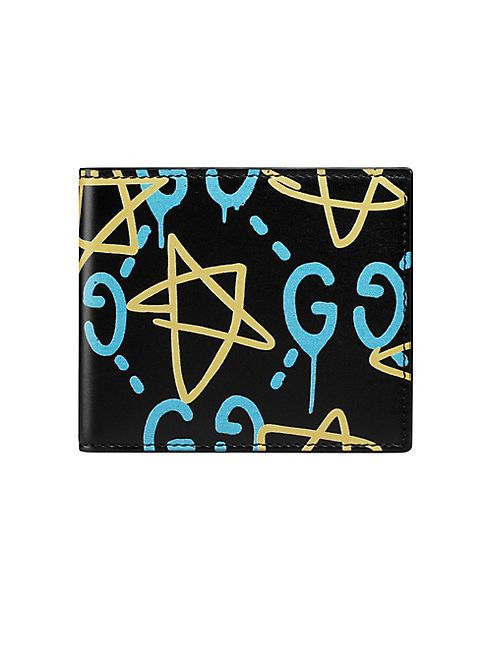 Gucci - GucciGhost Stars Leather Bifold Wallet