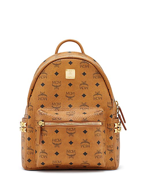 MCM - Stark Studded Coated Canvas Backpack