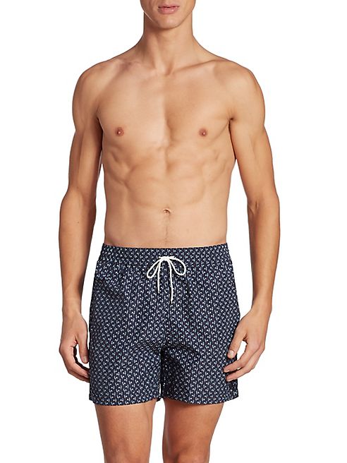 Salvatore Ferragamo - Rooster Printed Swim Shorts