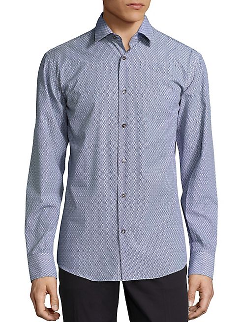 Salvatore Ferragamo - Gancini Print Sport Shirt