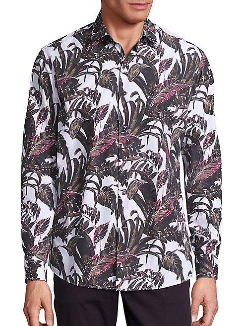 Salvatore Ferragamo - Bianco Foliage Shirt