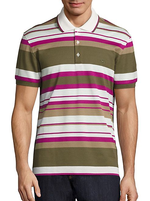 Salvatore Ferragamo - Horizontal Striped Polo