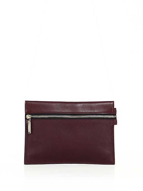 Victoria Beckham - Small Leather Zip Clutch