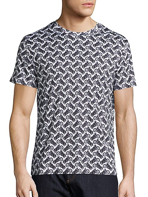 Salvatore Ferragamo - Motorcycle Graphic Printed Tee