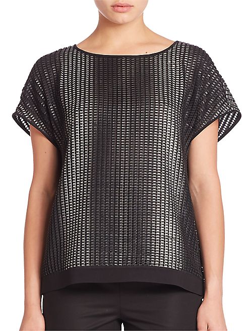 Lafayette 148 New York - City Slicker Mesh Contessa Blouse