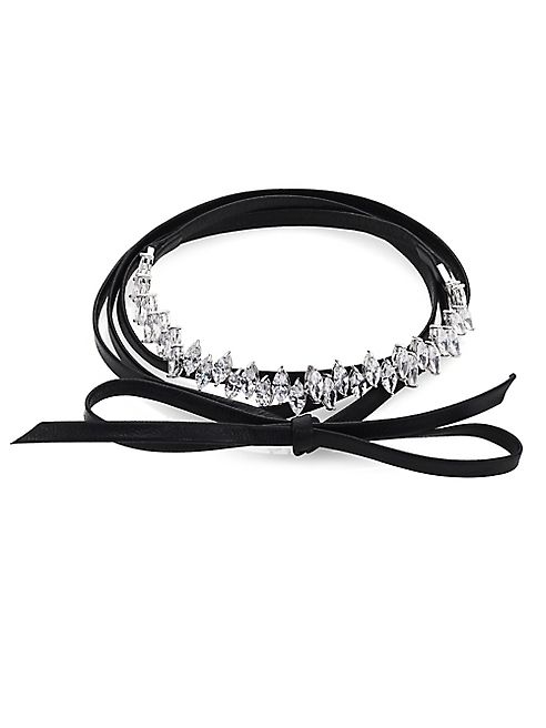 Fallon - Monarch Jagged Edge Leather Wrap Choker