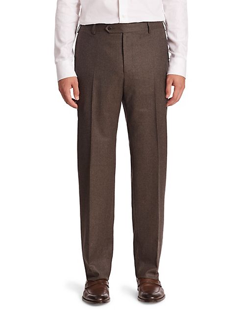 Zanella - Solid Virgin Wool Trousers