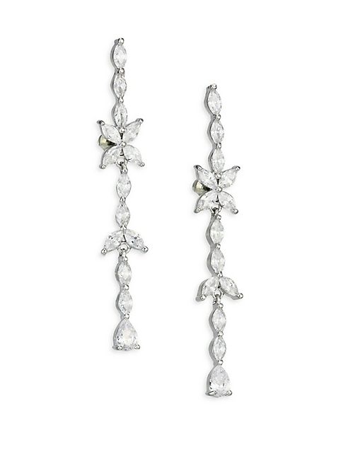 Fallon - Monarch Marquis Crystal Matchstick Drop Earrings