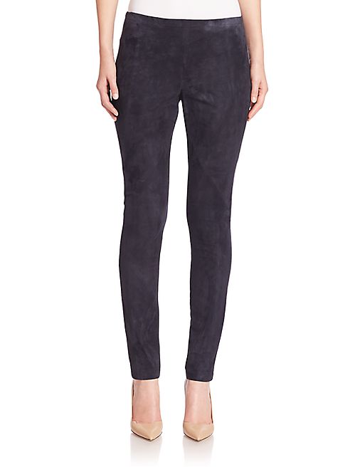 Lafayette 148 New York - Punto Milano Suede-Front Riding Leggings