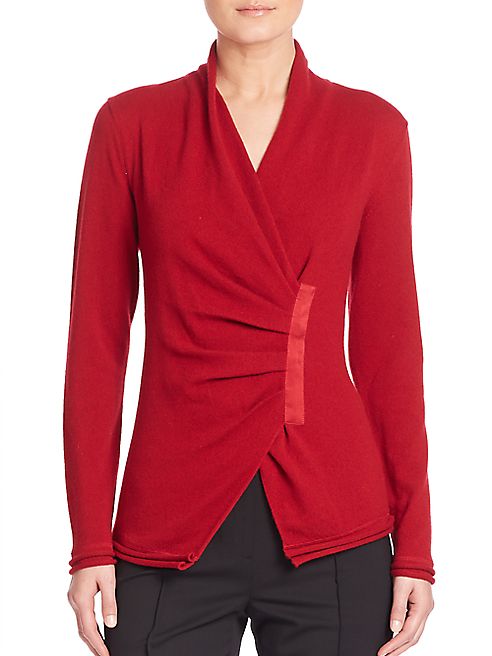 Lafayette 148 New York - Cashmere Gathered Asymmetrical Sweater