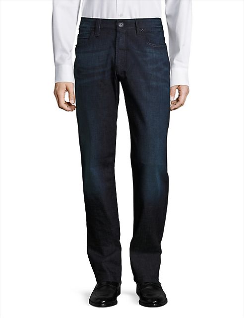 Armani Collezioni - Whiskered Straight Leg Jeans